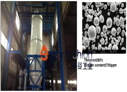 Équipement d’atomisation de gaz 200 kg / lot pour la production de poudre à base de nickel